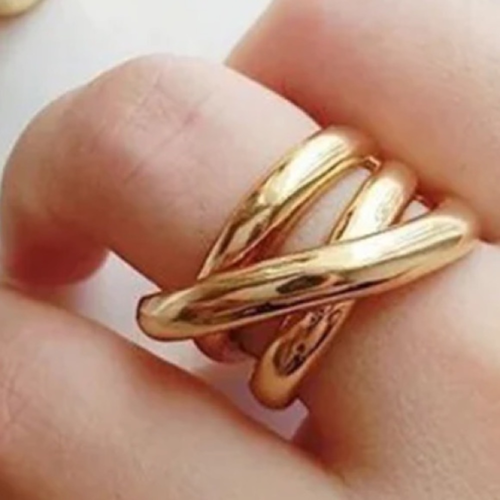 💍 Layered Design Ring US 8 - Picture 6 of 9